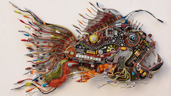 Acer Anglerfish artwork Capacitors Circuits CPU Cyber
