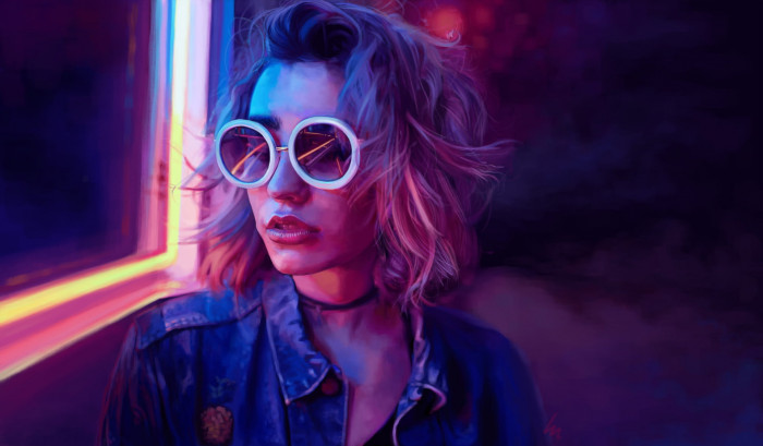 Cybergirls cyberpunk cyber city