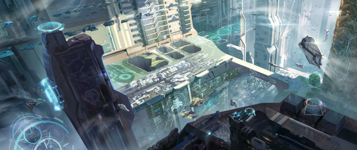 cyberpunk city ultrawide 2k