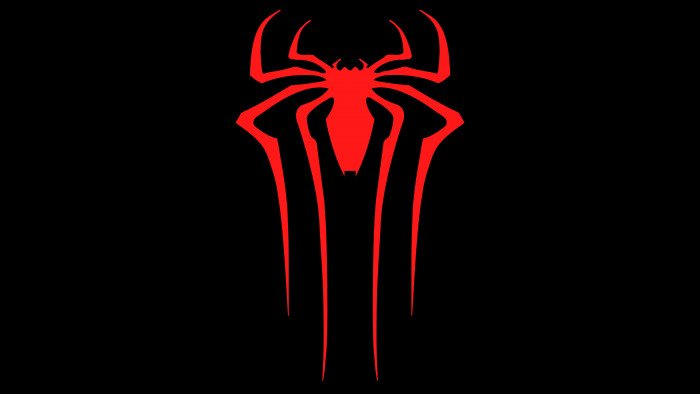 spiderman superheroes logo hd dark black background 2k 4k 5k