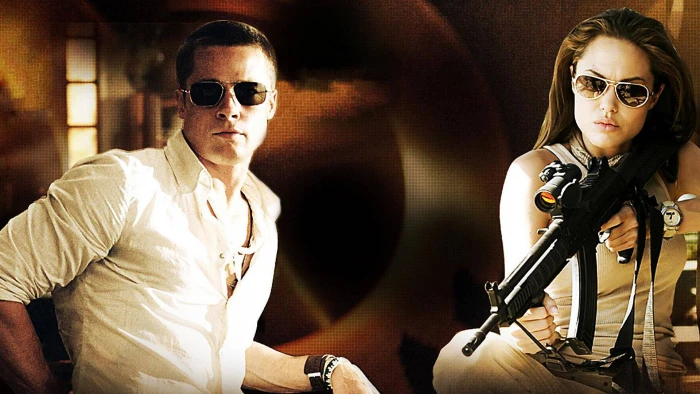 mr and mrs smith shooting scene actress hollywood