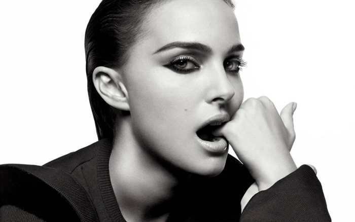 wet look of natalie portman actress hollywood