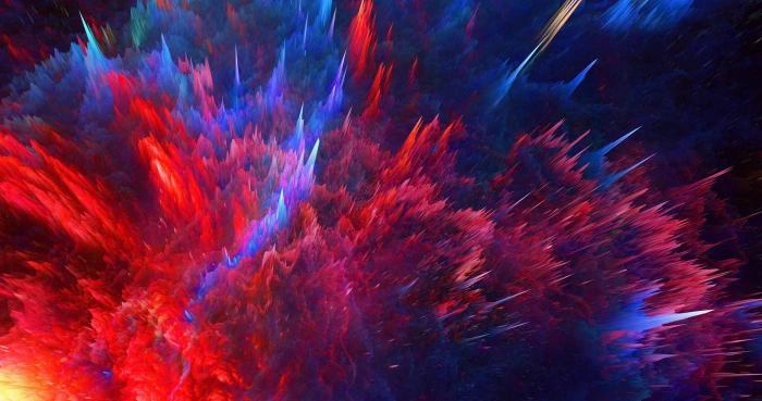 abstract colorful explosion