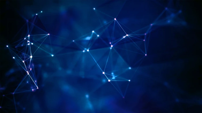 blue abstract wallpaper digital art backgrounds pattern shape 2k