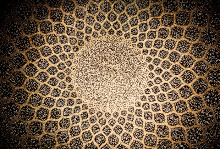 brown and black mandala illustration gold mosaic geometrico 2k