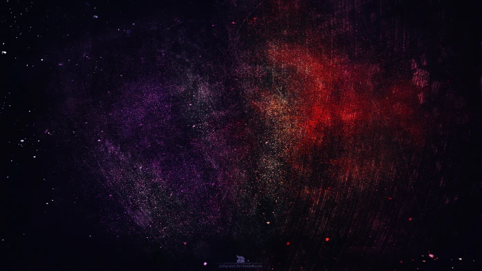 galaxy wallpaper digital art artwork abstract red purple 2k