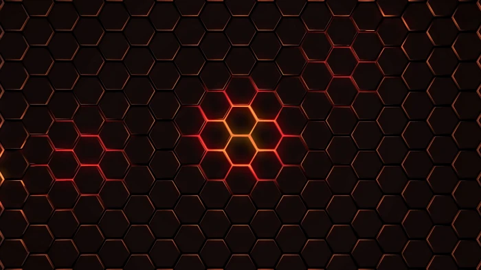 grey and black illustration abstract geometry hexagon pattern 2k