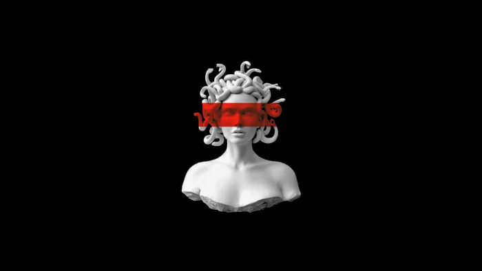 Medusa abstract Abstract minimalism black