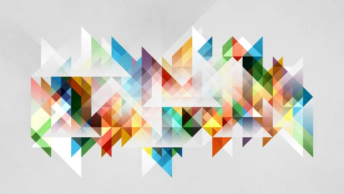 multicolored geometric wallpaper blue white and green abstract painting 2k