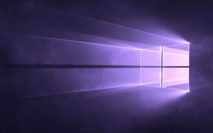 Windows 10 Microsoft operating system logo purple
