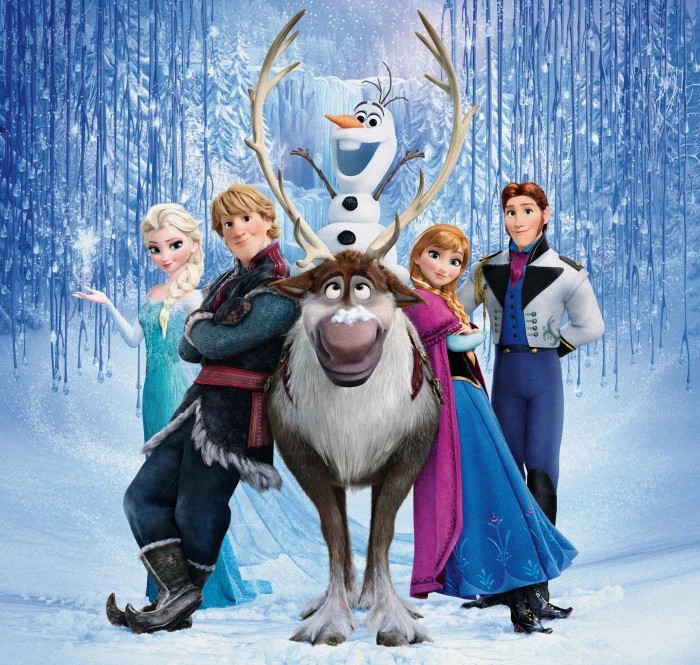 Disney Frozen wallpaper snow snowflakes ice deer snowman 93 2k 4k