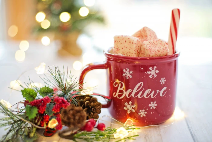 christmas hot chocolate cocoa believe drink mug cozy 2k 4k 5k