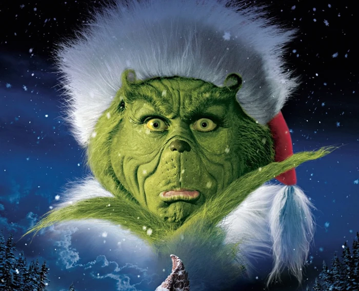 Grinch wallpaper Jim Carrey Fantasy Good Bad Sky Christmas 2k