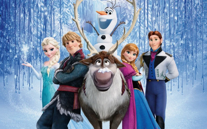 Disney Frozen poster movie Princess Anna Elsa 2k