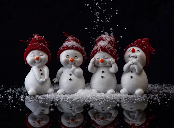 snowman figure cute winter wintry decoration christmas 2k 4k 5k
