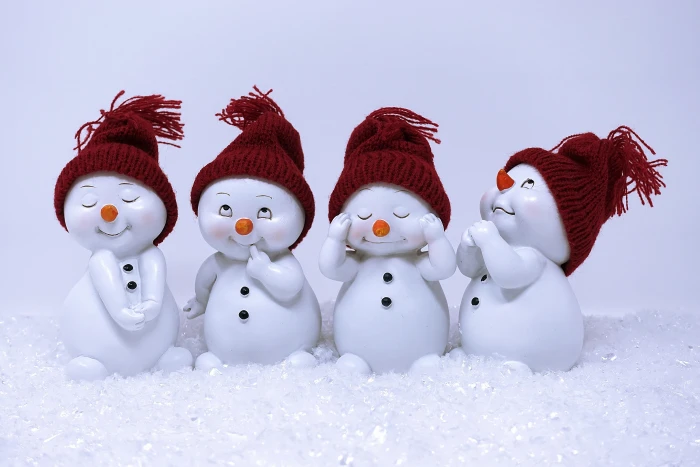 snowman figure cute winter wintry decoration christmas 2k 4k 5k
