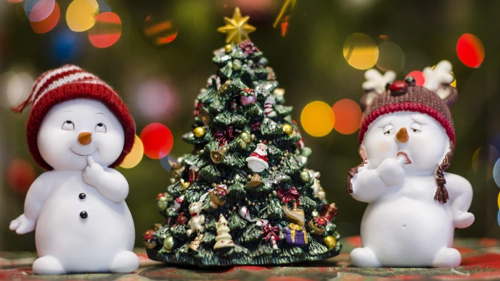 snowman holiday christmas happy new year decoration 2k