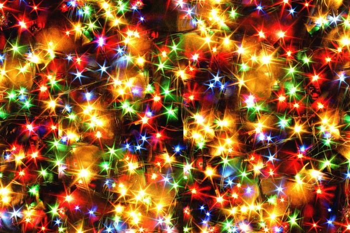 Holiday Christmas Lights Colors