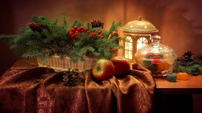 still life photography christmas decoration