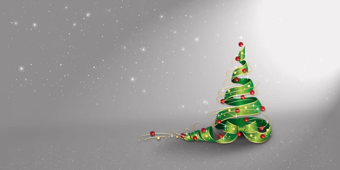 green and red Christmas illustration stars balls snow decoration 2k 4k
