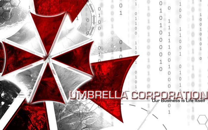 Umbrella Corporation illustration Resident Evil red no people