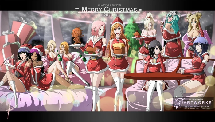 Merry Christmas poster Naruto Shippuuden Haruno Sakura