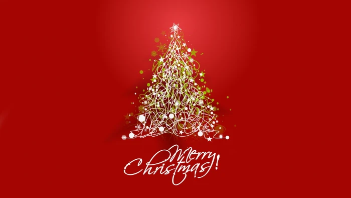 merry christmas red background 2k