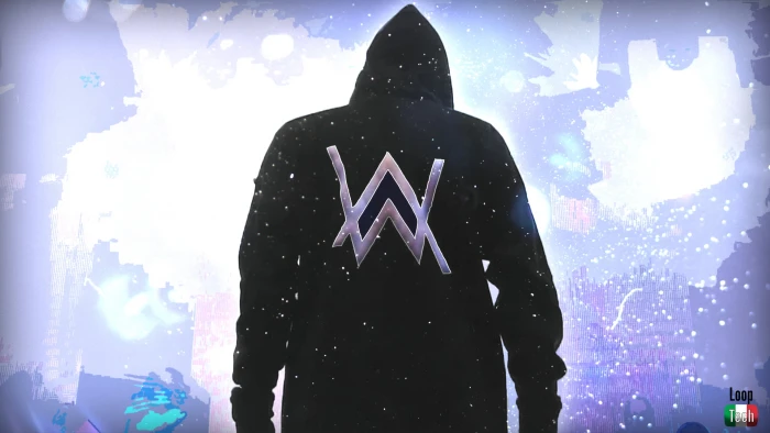 black and gray hoodie Alan Walker faded YouTube digital art