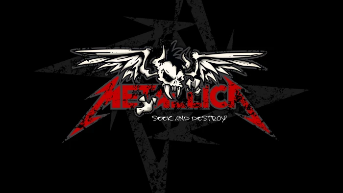 Metallica Seek and Destroy wallpaper sake red vector black Color 2k