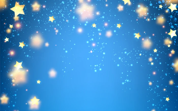 Abstract Star blue night christmas celebration backgrounds