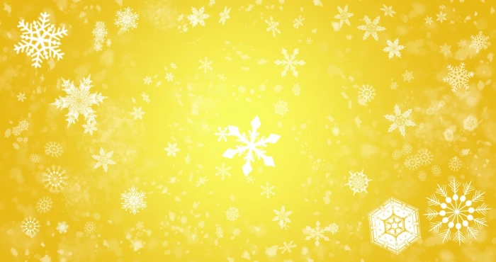 snowflake illustration with yellow background snowflakes the