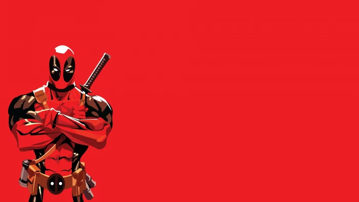 Marvel Deadpool wallpaper Comics red background colored