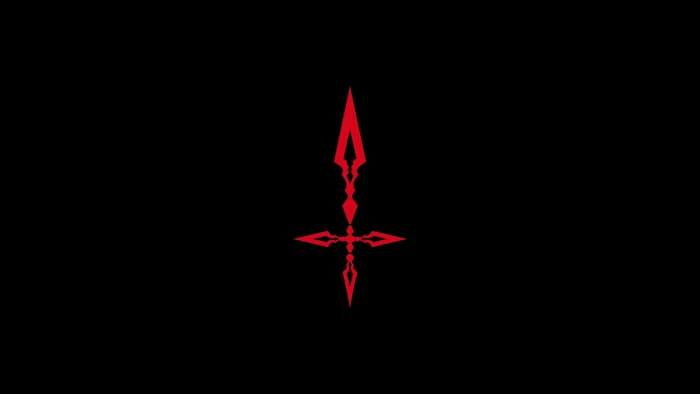 black simple background Fate Stay Night minimalism red