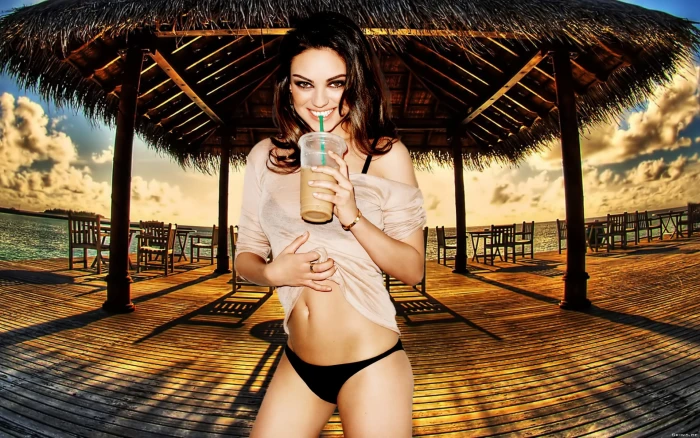 actress brunette brunettes female females kunis mila 22