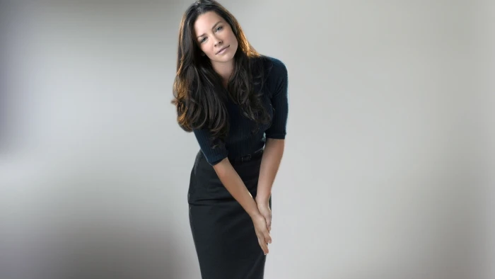 actress brunette long hair Evangeline Lilly women simple background