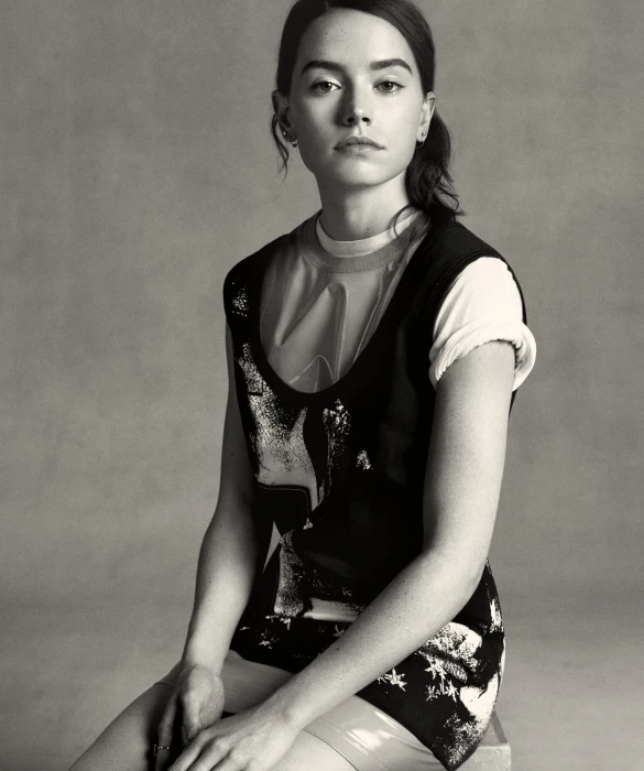 actress celebrity monochrome Daisy Ridley women 2k