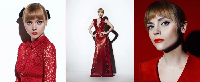 actress Christina Ricci dress celebrity women collage 2k