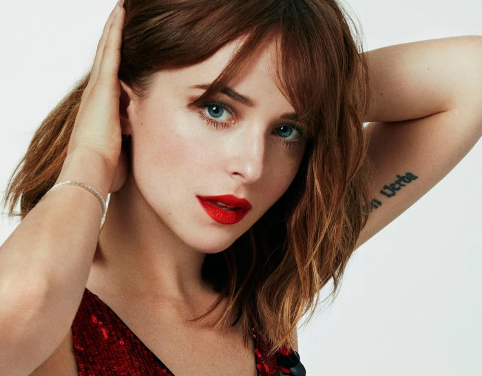 Actresses Dakota Johnson American Blue Eyes Brunette Face