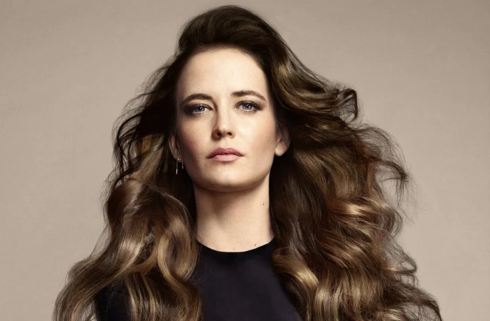 Actresses Eva Green Blue Eyes Brunette Face
