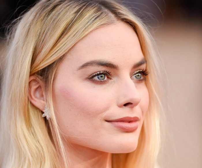 Actresses Margot Robbie Australian Blonde Close Up Face 2k