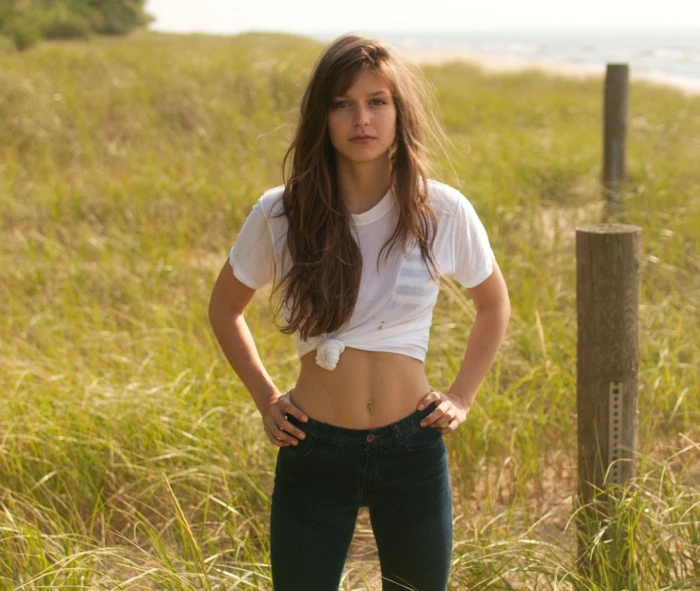 Actresses Melissa Benoist American Brunette Depth Of Field