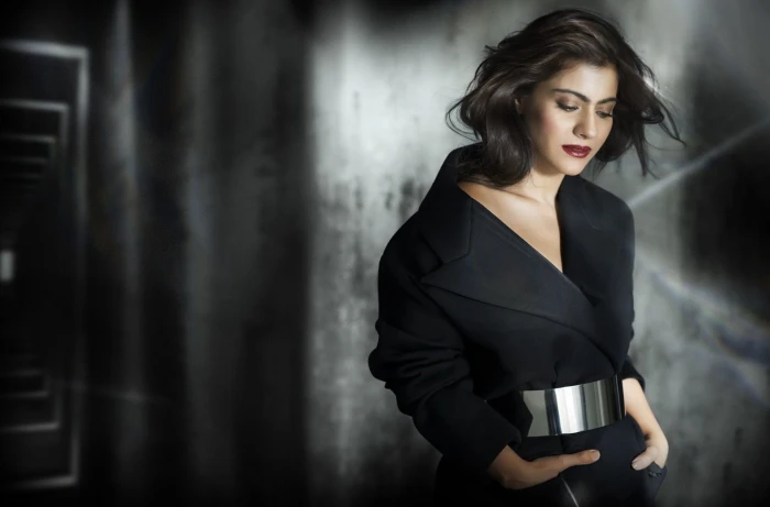 Actresses Kajol Black Hair Indian Lipstick