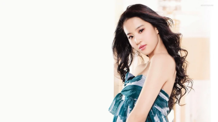 Actresses Liu Yifei Asian Black Hair Brown Eyes Long