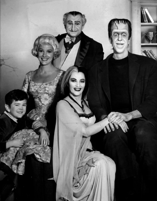 grayscale photography of Addams Family photo munsters butch patrick