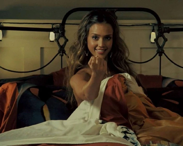 brunettes women jessica alba actress beds celebrity come and take me People Actresses HD Art