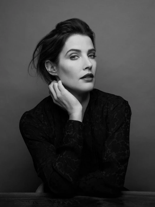 Cobie Smulders women actress brunette monochrome