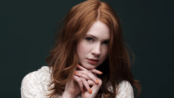 celebrity actress Karen Gillan women portrait studio shot 2k