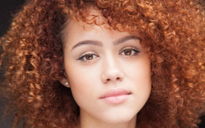 celebrity Nathalie Emmanuel ebony face women actress curly hair