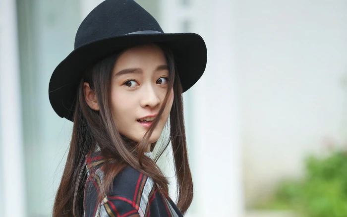 Chinese Beautiful Actress Photo HD Wallpaper 07 portrait hat