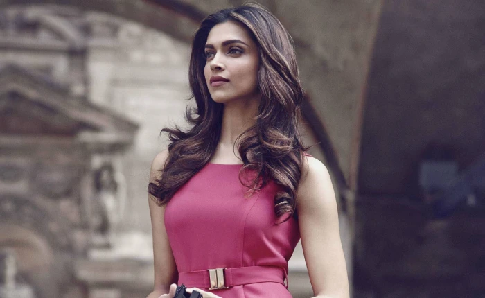 Deepika Padukone Pink Beauty women's pink sleeveless dress Female Celebrities